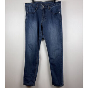 Buffalo David Bitton Jeans Mens 36x34 Blue Axel Slim Stretch Denim Cotton 36x33